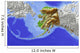 Alaska Shaded Relief Map Wall Decal