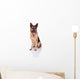 German Shepherd Sitting Front Wall Decal