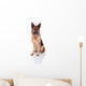 German Shepherd Sitting Front Wall Decal