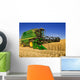 Combine Harvesting Wheat Field Wall Decal