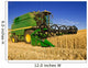 Combine Harvesting Wheat Field Wall Decal