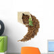Spilling Coffee Beans Wall Decal