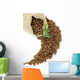 Spilling Coffee Beans Wall Decal