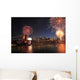 Brooklyn Bridge and Fireworks Wall Decal