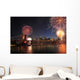 Brooklyn Bridge and Fireworks Wall Decal