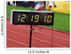 Finishing Runner during Triathlon Wall Decal