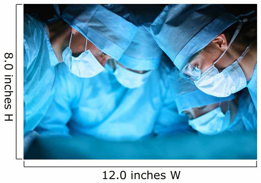 Young Surgery Team Operating Wall Decal