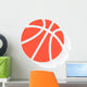 Basketball Orange with Drop Wall Decal