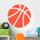 Basketball Orange with Drop Wall Decal