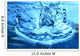 Blue Water Splash Macro Wall Decal