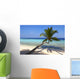 Beautiful Beach with Palm Wall Decal