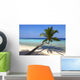 Beautiful Beach with Palm Wall Decal