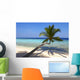 Beautiful Beach with Palm Wall Decal