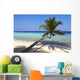 Beautiful Beach with Palm Wall Decal