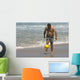 Middle Age Man Playing Wall Decal