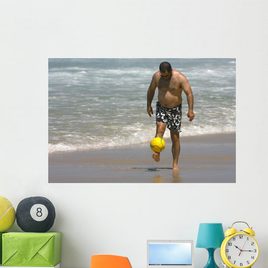 Middle Age Man Playing Wall Decal
