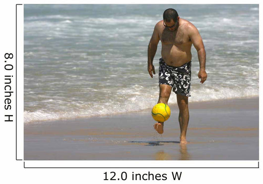 Middle Age Man Playing Wall Decal