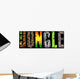 Jungle T-short Print Black Wall Decal