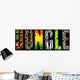 Jungle T-short Print Black Wall Decal