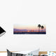 Downtown Los Angeles Sunset Wall Decal Panoramic Wall Decal