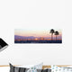 Downtown Los Angeles Sunset Wall Decal Panoramic Wall Decal