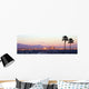 Downtown Los Angeles Sunset Wall Decal Panoramic Wall Decal
