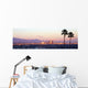 Downtown Los Angeles Sunset Wall Decal Panoramic Wall Decal