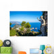 Capri Island and Caesar Statue Italy Wall Decal