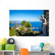 Capri Island and Caesar Statue Italy Wall Decal