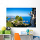 Capri Island and Caesar Statue Italy Wall Decal