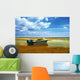 Lonely Boat Low Water Wall Decal