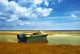 Lonely Boat Low Water Wall Decal