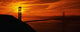 Golden Gate Bridge Sunrise Wall Decal Panoramic Wall Decal