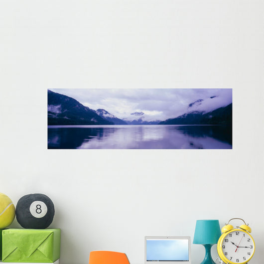 Olympic Crescent Lake Wall Decal Panoramic Wall Decal