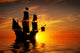 Old Ancient Pirate Ship Wall Decal
