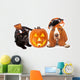 Halloween Cat and Dog Wall Decal