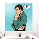 Thinking Businessman Questions Wall Decal