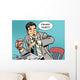 Coffee Break Late Businessman Wall Decal