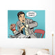 Coffee Break Late Businessman Wall Decal
