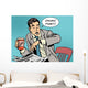 Coffee Break Late Businessman Wall Decal
