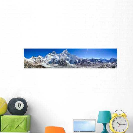 Mount Everest Panorama Wall Decal Panoramic Wall Decal