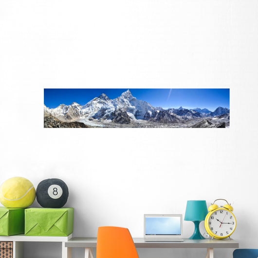 Mount Everest Panorama Wall Decal Panoramic Wall Decal