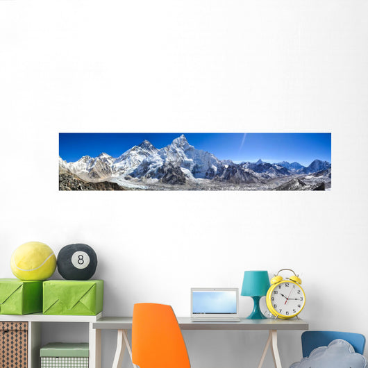Mount Everest Panorama Wall Decal Panoramic Wall Decal