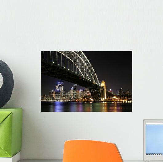 Sydney Harbour Bridge Night Wall Decal