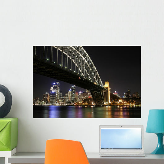 Sydney Harbour Bridge Night Wall Decal