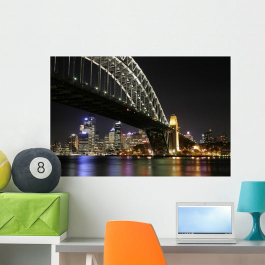 Sydney Harbour Bridge Night Wall Decal