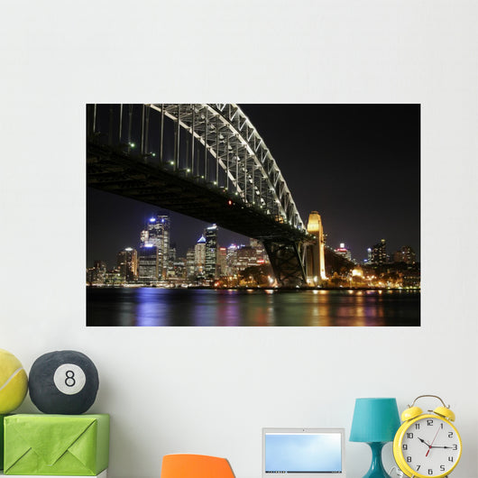 Sydney Harbour Bridge Night Wall Decal