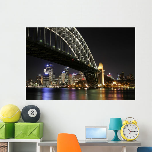 Sydney Harbour Bridge Night Wall Decal