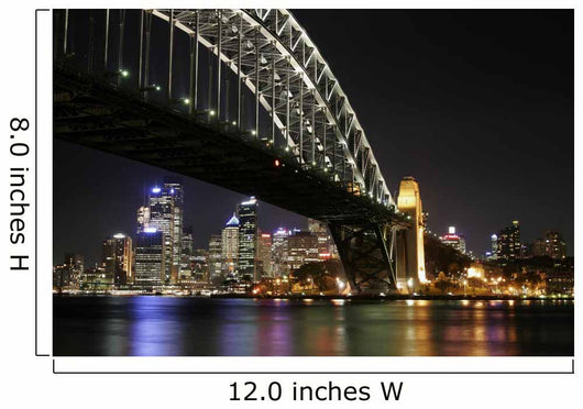 Sydney Harbour Bridge Night Wall Decal