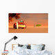 Beach Van and Sunset Wall Decal